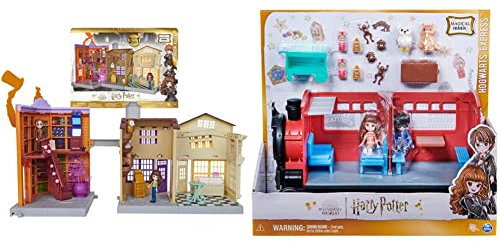 Wizarding World Harry Potter & Harry Potter, Magical Minis Hogwarts Express Train Toy Playset with 2 Exclusive Figures, 10 Accessories, Kids’ Toys for Ages 6 and up