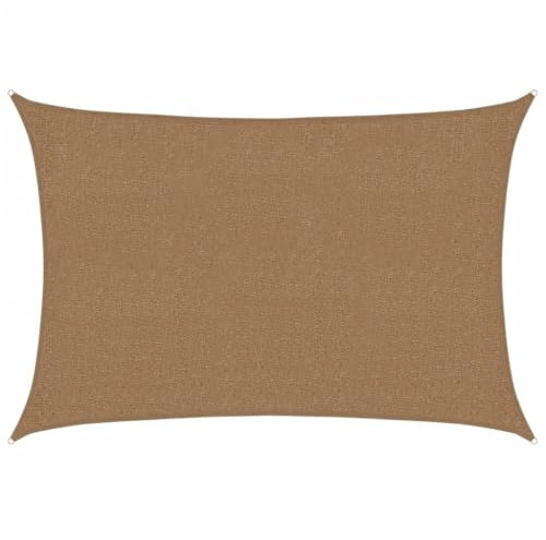vidaXL Sonnensegel Sonnenschutz Windschutz Sonnendach UV Schutz Sonnenschutzsegel Schattenspender Garten Terrasse Balkon 160g/m² Taupe 2x3m HDPE