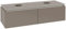 Villeroy & Boch Legato Waschtischunterschrank B668, 1400x380x500mm, 2 Waschtische, Farbe: Truffle Grey