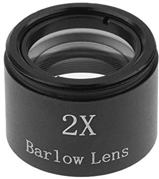 Lente Barlow de Microscopio, Lente Barlow 2X, Otros Accesorios para Telescopios Lente Barlow de Rosca M28.6 de Aumento 2X de 1,25 Pulgadas para Ocular de Telescopio Astronómico