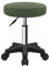 FURWOO Sgabello rotondo girevole altezza regolabile con ruote per Spa Salon Massage Verde