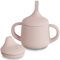 Moonkie Tasse Apprentissage Bebe 3 Etapes, Verre Bebe Apprentissage Anti Fuite, Gobelet Paille Bebe Silicone,Tasse a Bec Bebe,Tasse Bébé avec Poignées et Paille,Adapté au Lave Vaisselle 4 oz(Blush)