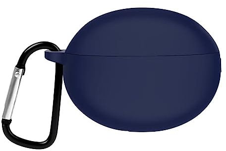 YBROY Cover per Sony WF-C500, Portatile, inodore, con Moschettone, Silicone Case Custodia per Sony WF-C500.(Blu)