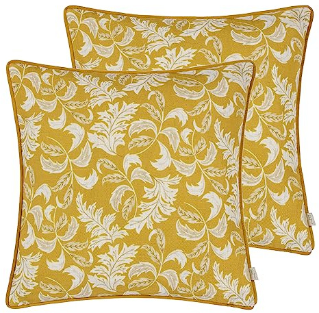 Evans Lichfield Chatsworth Kissen mit Paspelierung, Polyester, gefüllt, Doppelpack
