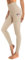 OUGES Damen Sport Leggings High Waist Leggins Yogahose Blickdichte Sporthose mit Taschen (Khaki,XL)