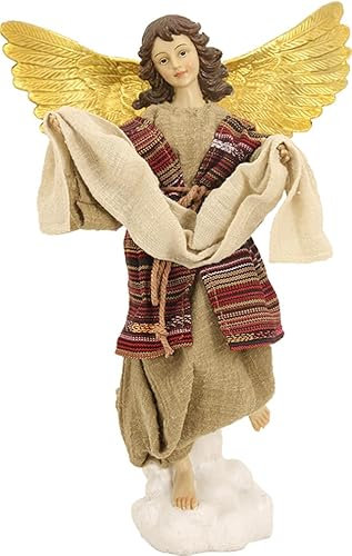 FADEDA Engel orientalisch, Ankleidefiguren/Höhe:42 cm/handbemalt/detailgetreue Krippen Figuren - Weihnachten Tisch Dekoration Krippe Zubehör