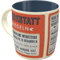 Nostalgic-Art Retro Kaffeebecher, 330 ml, Werkstattregeln – Geschenk-Idee für Handwerker, Keramik-Tasse für Kaffee, Vintage Design mit Spruch, Werkstatt-Deko