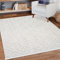 payé Teppich Wohnzimmer - 200x290cm - Boho - Beige - 3D-Optik Modern Raute Muster - Frasen-Teppiche - Wohnteppich Deko