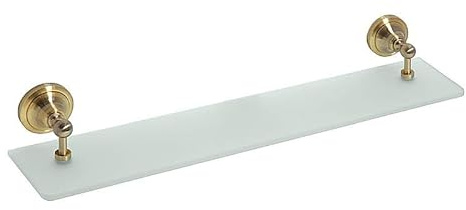 Brillantbad BETRO Bronze Glasablage Messing Glas Bronze 600x87x120 mm für Bad & Küche >> zum Bohren