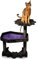 Árbol Gótico para Gatos Littlesy - Torre con Cama de Ataúd, Postes Rascadores de Sisal, Tamaño Grande, Negro con Morado - Decoración de Halloween