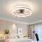 Calager 50cm Ceiling Fans with Lights and Remote Control,Modern LED Dimmable Ceiling Fan Light with 6 Speeds,3 Color Temperature,Timer,Fan Light Ceiling Fan Lamp for Bedroom Small Space (White)