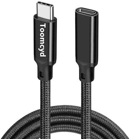 USB C Extension Cable 10ft, USB C 3.1 (5gbps) Long USB C Extender Type C Male to Female Braided Cord Compatible for iPhone 15, Pixel 8, Laptop, Tablet, USB-C Hub