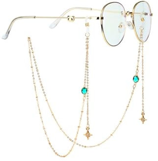 YMYGCC Tracolla a catena for porta occhiali da appendere al collo. Catena for occhiali da donna 89(2)