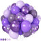 HILAVO Lila Ballon Set 12 Zoll Luftballons Lavendel Lila Violett Party Ballons Metallic Lila Konfetti Helium Latex Luftballon für Mädchen Frauen Geburtstag Braut Babyparty Hochzeit Halloween Deko