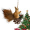 Rukjmqi Künstliche Eichhörnchen-Weihnachtsschmuck,Tier-Weihnachtsschmuck | Weihnachtsdekoration Eichhörnchen-Figur-Ornamente,Simulierter Eichhörnchen-Ornament für Weihnachtsbäume, Häuser, Geburtstage,