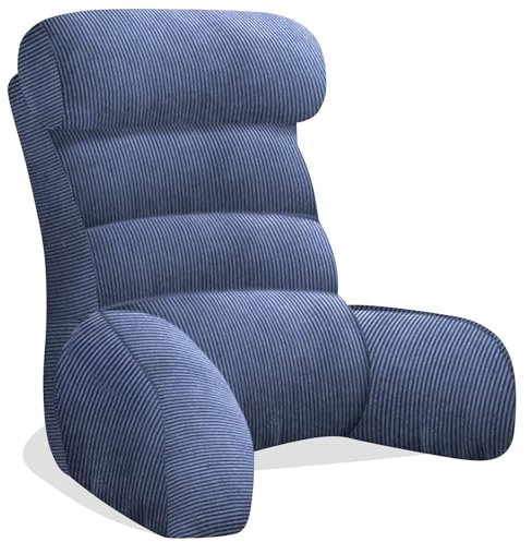 SOOYUZXXED Rückenkissen für Bett,Lesekissen mit Rückenlehne für Erwachsene ,lesekissen für Bett und Sofa,Bequem zum Sitzen, Lesen & Fernsehen in Bett oder Sofa(Blau,65 * 30cm)