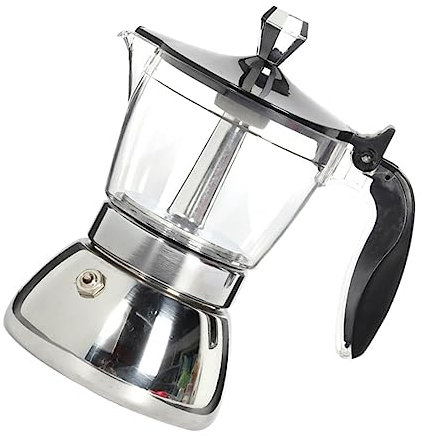 Cabilock Caffettiera A Mano Visibile 4 Tazze 200 Ml Macchina Per Caffè Espresso Decaffeinato