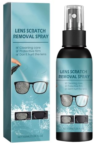 Brillenglas Reparatur Spray,Brillenreiniger Spray,Entferner Kratzer Linsen,Brillen Reinigung,Reinigungswerkzeuge Brillen,Brillenreiniger,inklusive Brillenputzclip