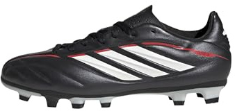 adidas Unisex Kinder Copa Pure Iv Club Firm Ground/Multi Ground Football Boots Kids Shoes, Core Black/FTWR White/Lucid Red, 34 EU