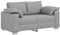 vidaXL Zeitgenössisches Cloud Grau Zweisitzer Sofa Gepolsterte Bequemlichkeit Stylische Indoor Möbel Aus Strapazierfähigem Polyester Und Naturholz Ideal Für Wohnzimmer Sitzgelegenheit Couch