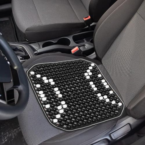 HOLIDYOYO Kühlendes Autositzkissen Perlen mit Polyester Einfache Montage und Abnahme Atmungsaktiver Sitzbezug für Bequeme Autofahrten