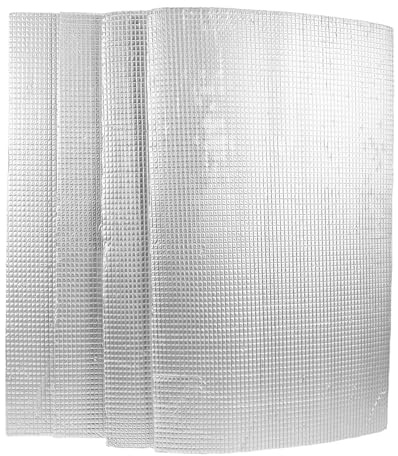 Veemoon Lot de 4 Films D'isolation Phonique et Thermique pour Murs, 50x30 Cm Épaisseur 10 Mm, Panneaux Muraux Acoustiques en Matériau Isolant Solide, Écran D'isolation pour Confort
