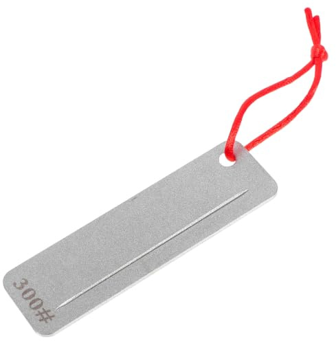 CORHAD Fish Hook Sharpeners Hook Sharpening Kit Multiuse Sharpening Stone for Fishing Outdoor Activities Diamond-Plated Iron
