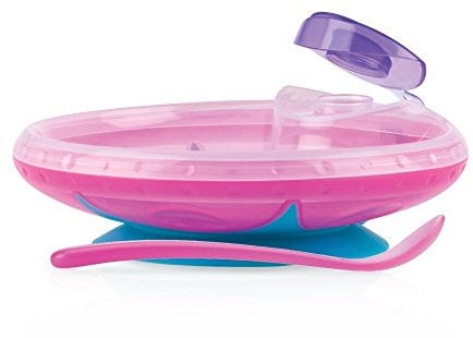 Nûby ID5342PINK Assiette chauffante avec Ventouse 3+ Mois