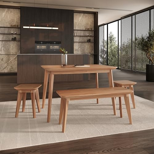 Krok Wood Esstisch Paris aus Massivholz (Buche, 200 x 100 x 75 cm)