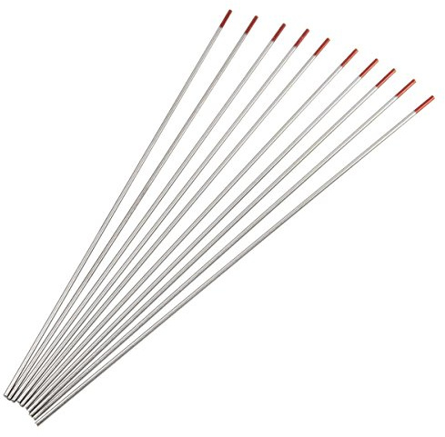 Werse 10pcs 2.0% Thoriated TIG Tungsten Rod Assorted 1/16 x 7 Red Tip