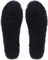 ABUSA Insole Sheepskin pour femme - Insole douillette et chaude et moelleuse - Pour bottes en caoutchouc - Avec dos en latex - Taille 4 - Noir