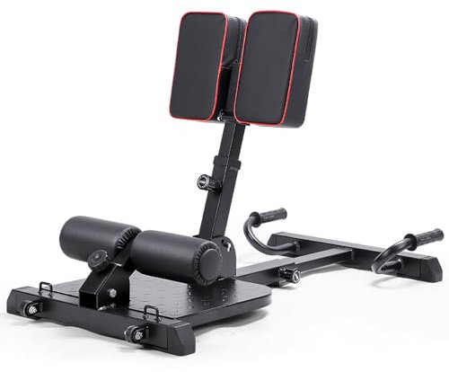 leikefitness Deep Sissy Squat Bench Core Workout Multifunktionale Beintrainer für Zuhause Fitnessstudio (schwarz 8400)