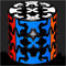 QIYI Does Not Apply 6948154220384 Zauberwürfel, 3 x 3, schwarzer Rand, Mehrfarbig, Einheitsgröße