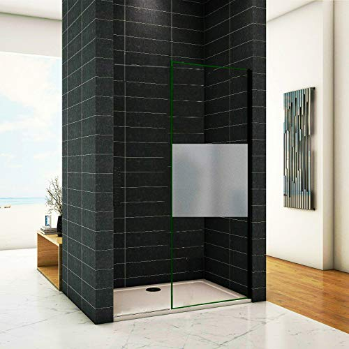 Aica Sanitär 70cm Duschabtrennung Walk in Dusche Duschwand 8/10mm Glas H200cm