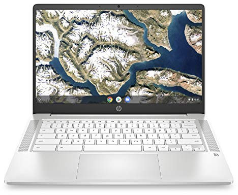 HP Chromebook 14a-na0000sf Ordinateur Portable 14 HD (Intel Celeron, RAM 4 Go, eMMC 32 Go, AZERTY, ChromeOS)