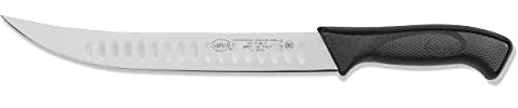 Sanelli linea Skin Coltello Scimitarra Olivato, Acciaio inox, Nero, lunghezza lama 26 cm.