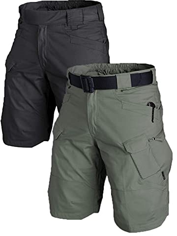 AUTIWITUA Men's Waterproof Tactical Shorts Outdoor Cargo Shorts, Lightweight Quick Dry Breathable Hiking Fishing Cargo Shorts