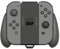 Skull & Co. JoyGrip for Nintendo Switch and Switch OLED Joy-con Controller: Rechargeable Handheld Joystick Remote Control Holder with Interchangeable Grips - Gray