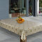 laro Wachstuch-Tischdecke Abwaschbar Garten-Tischdecke Wachstischdecke PVC Plastik-Tischdecken Eckig Meterware Wasserabweisend Abwischbar, Muster:Sterne Firmament Weiß Gold Weihnachten, Größe:140x220