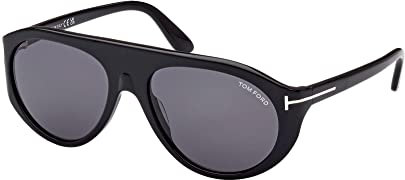 Tom Ford REX-02 FT 1001 Shiny Black/Dark Grey 57/17/135 Herren Sonnenbrillen