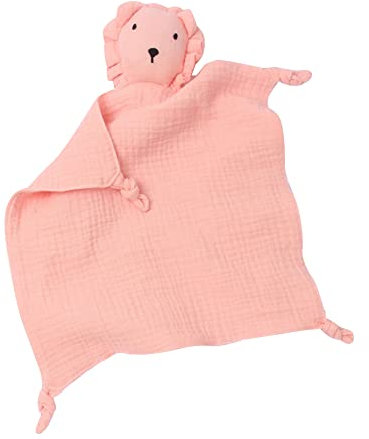 Schnuffeltuch mit Panda-Köpfchen,Schmusetuch Löwe,Kuscheltier Elefant Flauschiges Plüschtier, Kuscheltuch Musselin Babydecke Komfort für Mädchen und Jungen Babyspielzeug Baby Geschenk zur Geburt