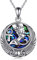 YFN Ägyptische Königin Halskette Sterling Silber Nofretete Anhänger Kette Abalone Schale Ägypten Schmuck Geschenk für Damen Mädchen