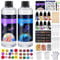YUTUY Epoxidharz Set Anfänger,600ml 1:1 Harz Gießen Set,Blasenfreies Gießharz für Kunsthandwerk,Schmuckherstellung, Epoxidharz mit Mischbechern,Rührstäbchen,Transferpipetten, Handschuhen