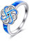 YFN Keltischer Knoten Ring Sterling Silber Opal Keltischer Knoten Ring Schmuck Geschenke für Damen Mädchen