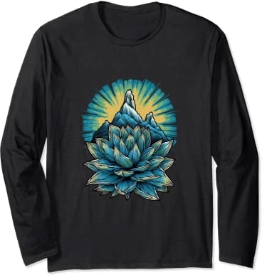 Agave Titanota Royal Agave Kreide Agave Sukkulenten Pflanzen Langarmshirt