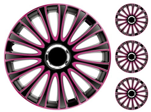 M MOTOS Set 4er Radkappen 16 Zoll - Lachen Sie über Kratzer mit diesen flexiblen, leichten Radkappen 16 Zoll. Einfache Installation, Keine Werkzeuge erforderlich, Schutz vor Verblassen!