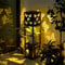 Butterfly Solar Lantern, GCMacau Solar Lights Outdoor Garden, 31 Waterproof Lanterns with 2 Tier Trellis, Birthday Gifts for Women Garden Ornaments Outdoor, Decoration for Porch Patio Lawn Yard