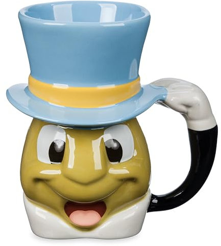 Disney Store Offizielle Jiminy Cricket-Tasse, Pinocchio, Einweihungsgeschenk für Männer, Frauen und Kinder