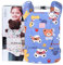 Bebamour Doll Carrier, 100% Coton, Reborn Doll Carrier Sling(Blue Bear)