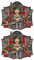 2er-Set – japanisches taktisches Mädchen – Yakuza-Tattoo – Wakizashi-Messer – Moral-Patch – Bügeln/Heißsiegel-Rückseite – bestickter Aufnäher/Abzeichen/Emblem